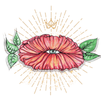 Mr. Lovely LLC. Logo flower with eye 